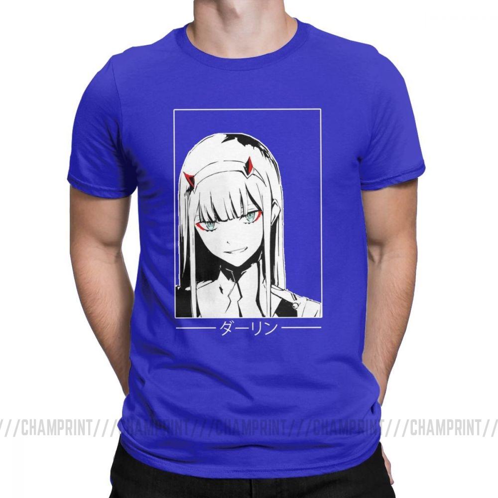 Cool Zero Two T Shirt Darling In The Franxx Movie Koszulka męska 100 bawełna