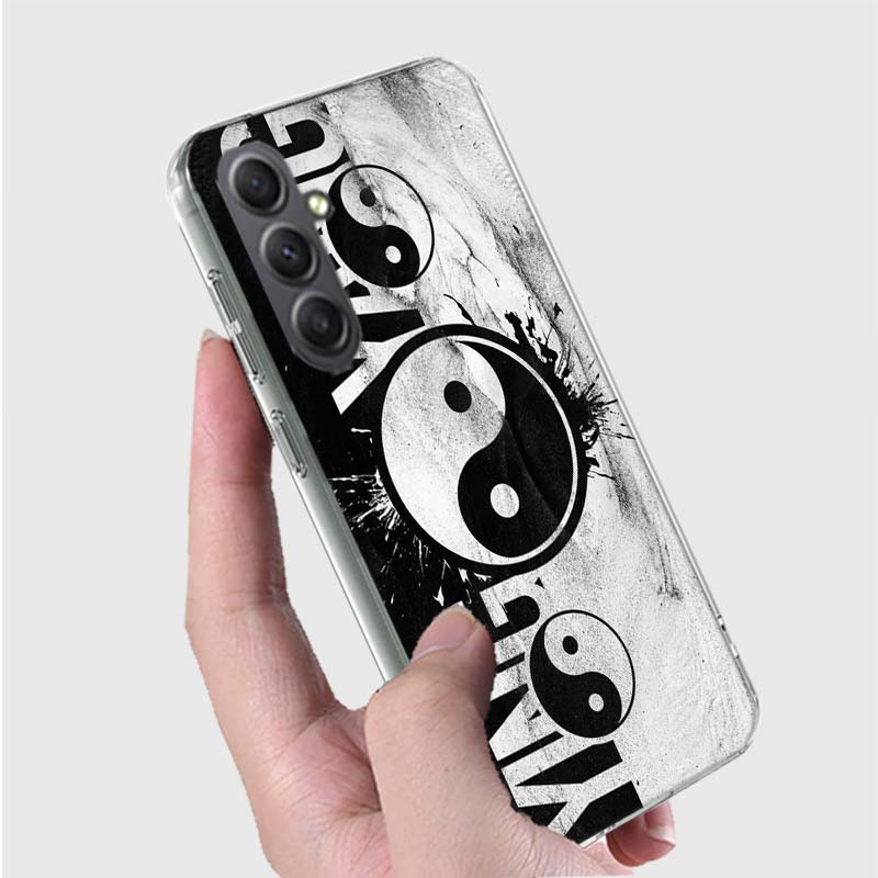 Eight Diagrams Taiji Yin Yang Phone Case for Samsung A16 A26 A36 A56 A17 A37 A57 A07 A06 A02S A03 A04S A05S Galaxy Note 20 10 A5