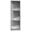 Corner Shelf Concrete Grey 33 x 33 x 100 cm Wood Based Material
