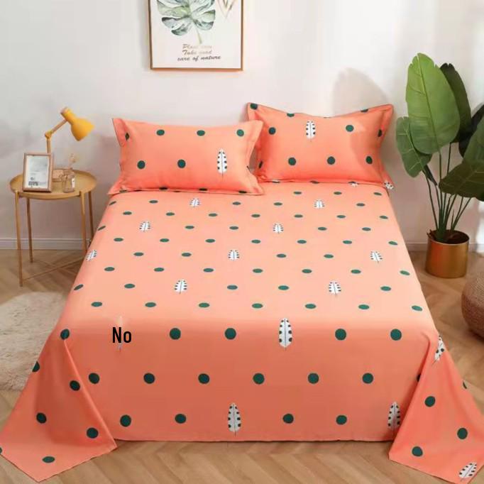 Soft and Skin-friendly Single Print Duvet Cover & Brushed Bed Sheet - 1.5 Meter