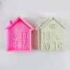 House Shape Silicone Mold Christmas Home Letter Candle Mold Dinner Wax Silicone Candle Mould Christmas Home Decoration