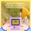 New Children's Photo Printing Camera Prints Thermal Paper Photos in Time Cartoon Flip Lens Multi-color Printing Paper HD Video