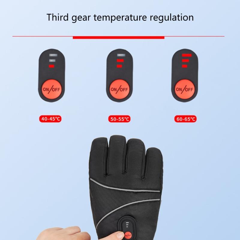 Wiederaufladbare beheizte Handschuhe für Männer und Frauen, batteriebetriebene Motorrad-Wärmehandschuhe, winterwarme Arthritis-Handschuhe