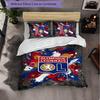 Lyon FC Themed Bedding 3Pcs Duvet Cover Set Decorative Bed Linen For Teen Room Home Decoration