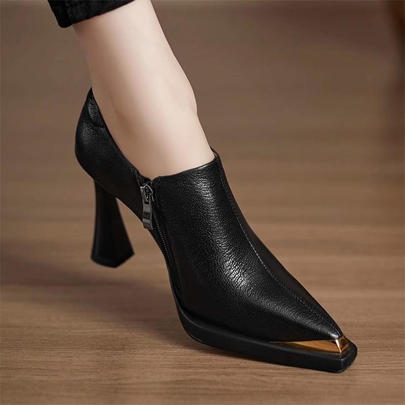 Sexy High Heels Women Shoes Pointed Toe Luxury Retro Ankle Boots  Fashion Pumps Winter Party Boots New Dress Mujer De Botas