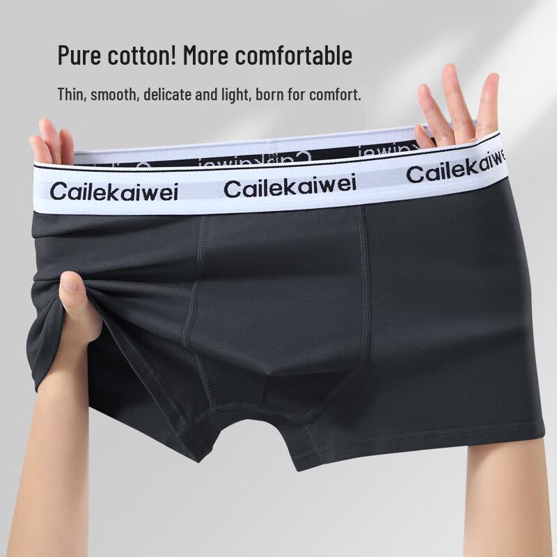 YUZHAOLIN Men's Cotton Boxer Briefs 5-Pack