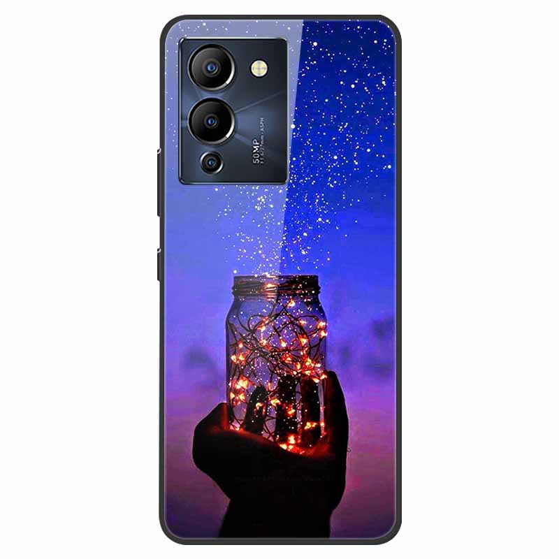 For Infinix Note 12 G96 Case X670 Marble Tempered Glass Hard Back Cover for Infinix Note12 Helio G96 Phone Cases 6.7'' Fundas