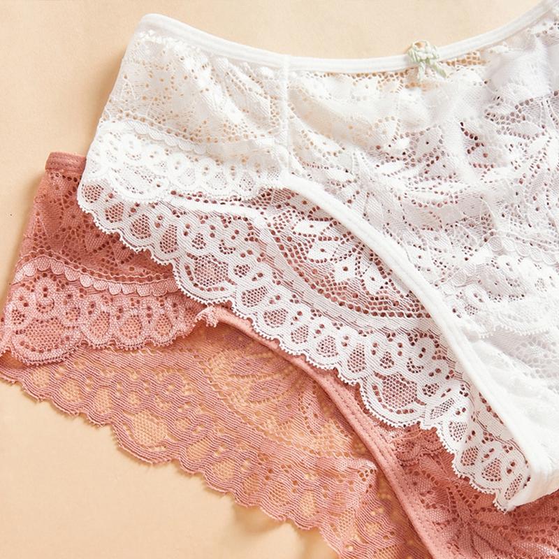 Women's Sexy Lace Panties Breathable Briefs