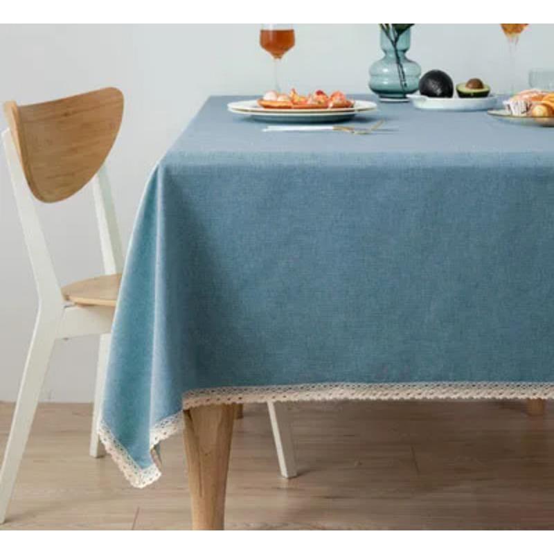 Proud Rose Cotton Linen Table Cloths Nordic Tea Coffee Tablecloths Round Table Cover for Round Table Wedding Party Decorations