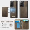 For Samsung Galaxy S21 Ultra 5G Magnetic Case CASEME ME80 Series Leather PC TPU Phone Cover with Detachable Wallet