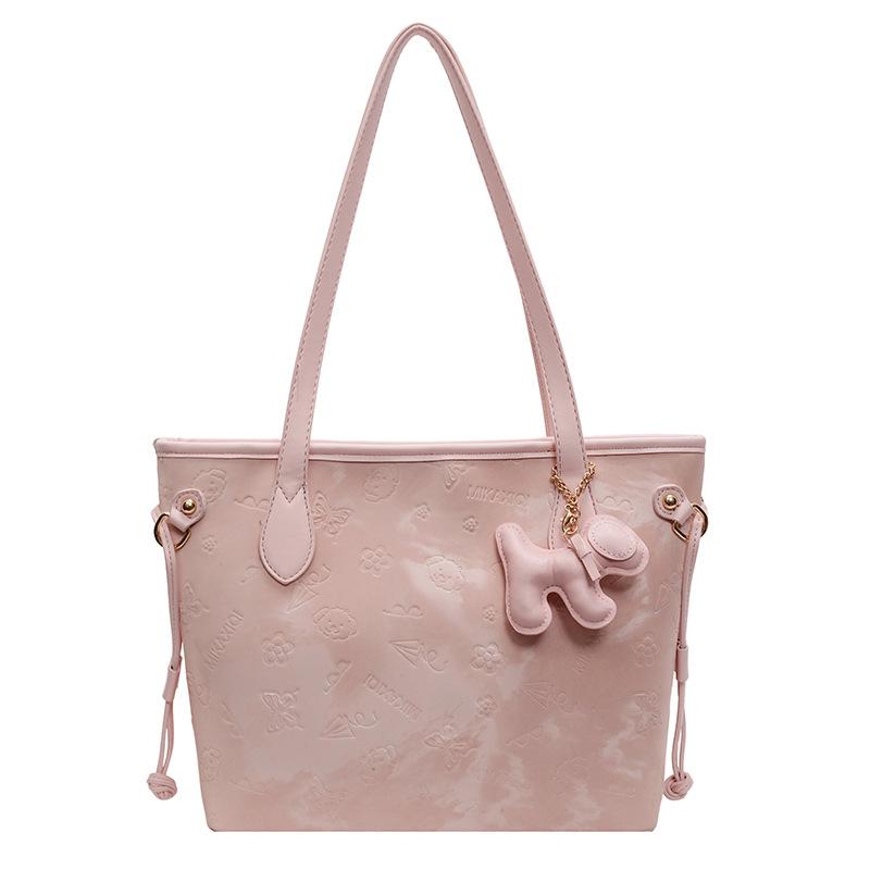 Frühlingsneues Produkt, niedliche geprägte Tragetasche, Studenten-Pendler-Nische, Damen-Schultertasche mit großem Fassungsvermögen