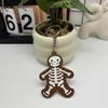 Practical Leather Keychain Feature Gothic Skeleton Charm For Year Round Style And Special Occasion Accessorizing