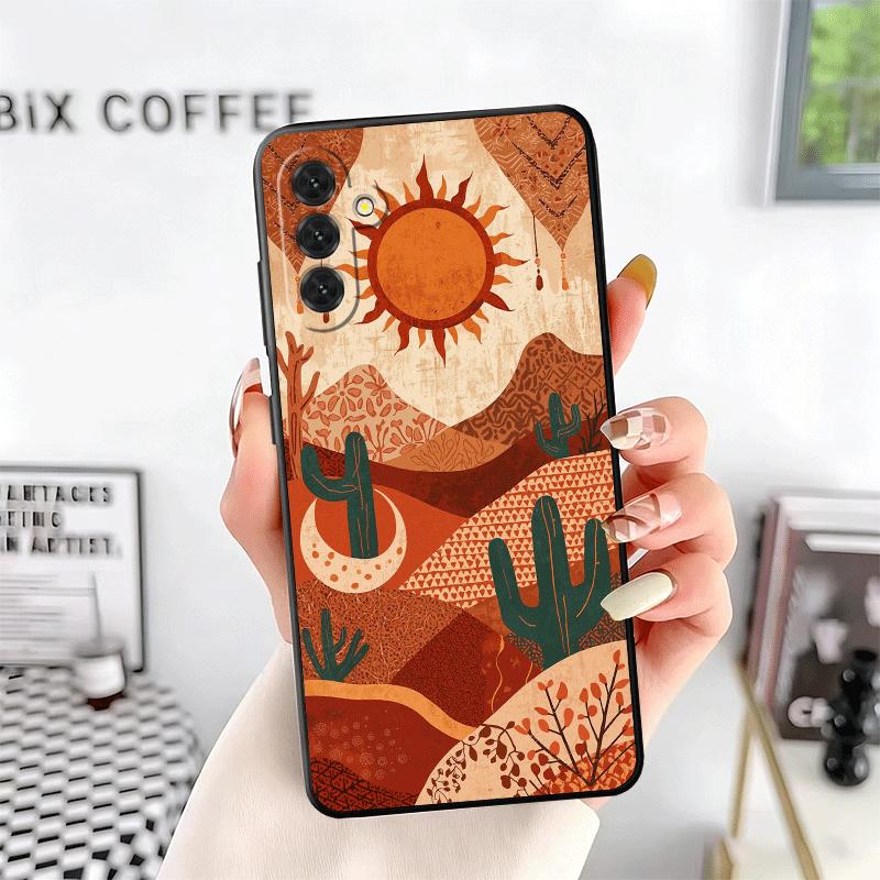 Cactus Pattern Soft Phone Case for Samsung A17 A37 A57 A16 A26 A36 A56 A15 A25 A35 A55 A14 A24 A34 A54 A13 A23 A33 A53 A52 A12
