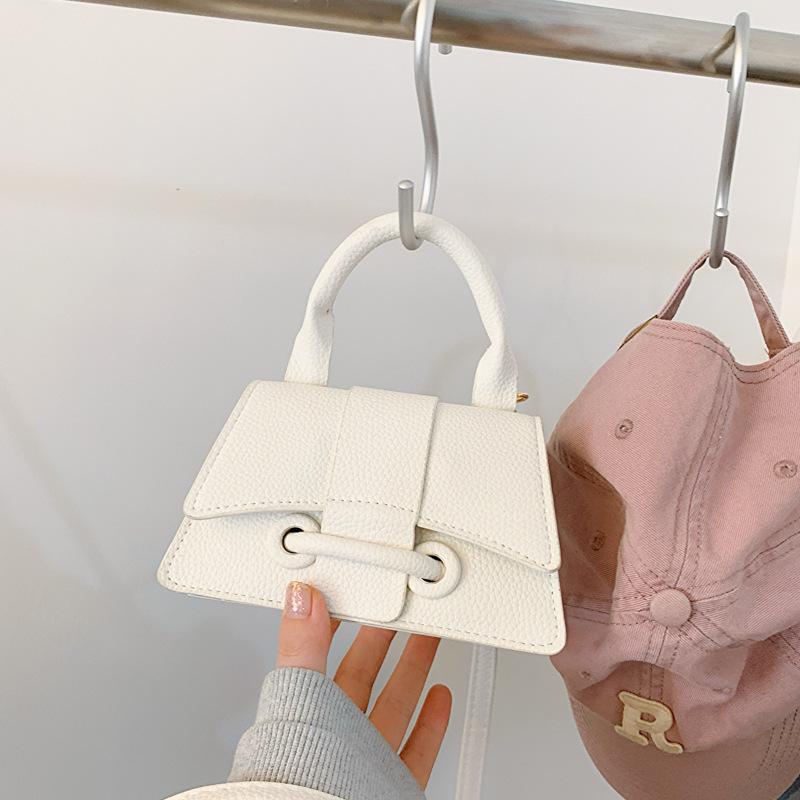 Women'S Commuter Texture Handbag Spring Versatile Shoulder Messenger Bag Temperament Small Square Bag Women