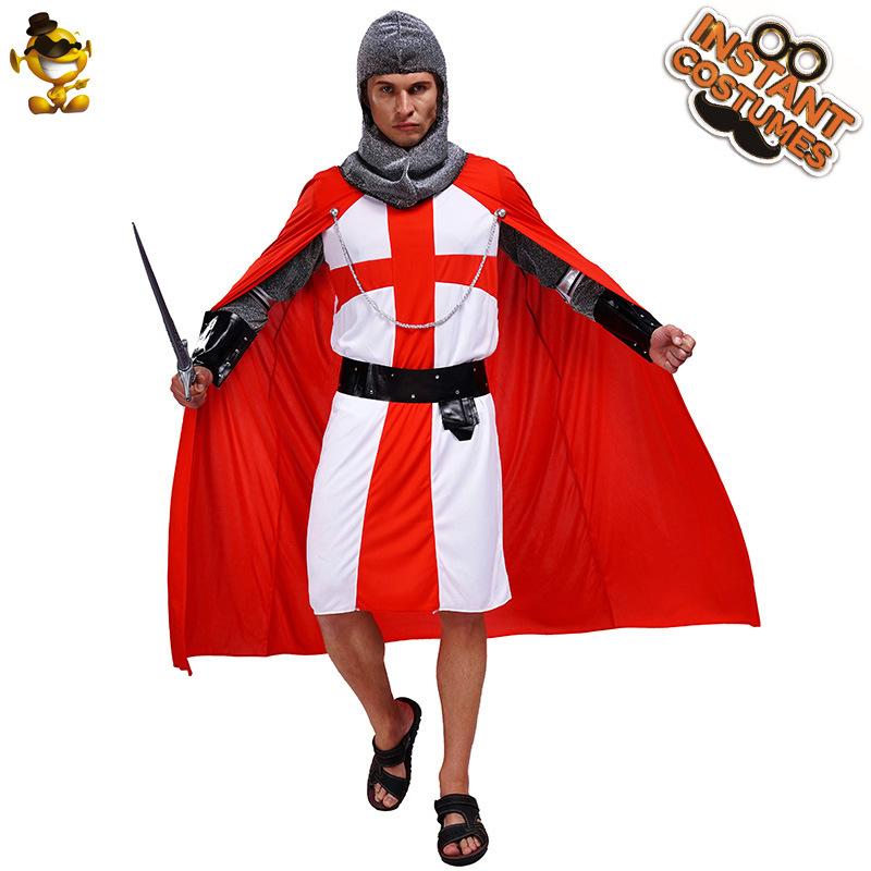 Big Boy Crusader Costume, Samurai Cosplay Costume Stage Costume Cosplay Masquerade One size fits all