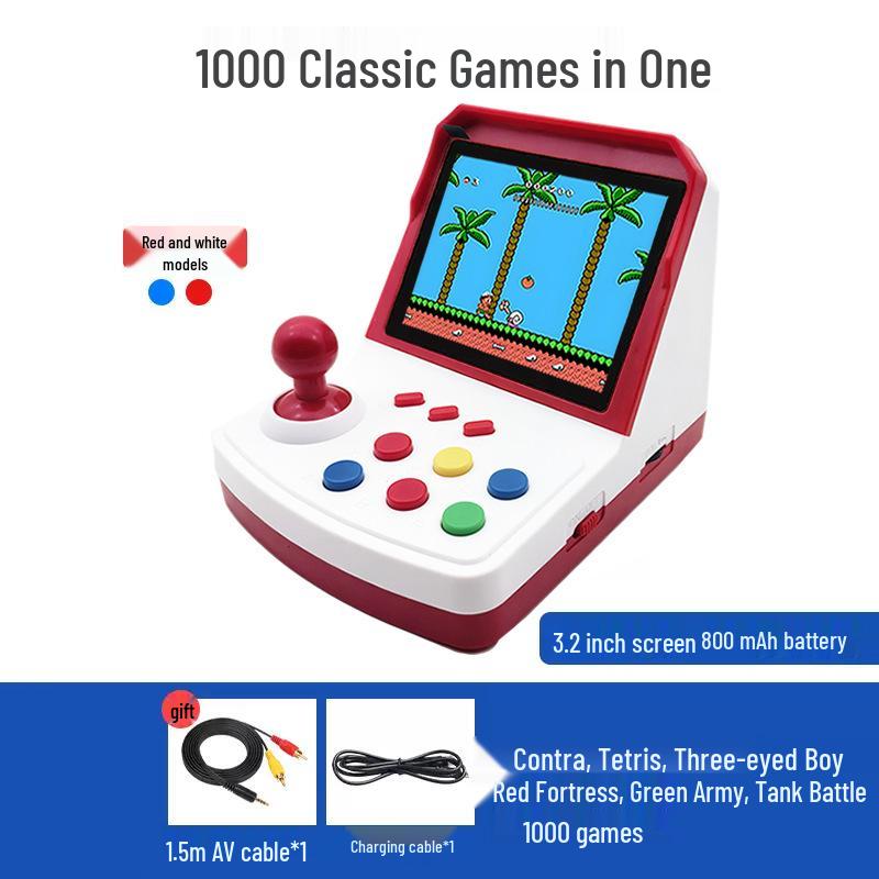Retro Handheld Mini Joystick Console: Plants Vs. Zombies Series with Dual Controllers