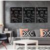 House Rules Canvas Painting Russian Quotes Wall Art Posters and Prints Nordic Black White Pictures Cuardos for Home Decor