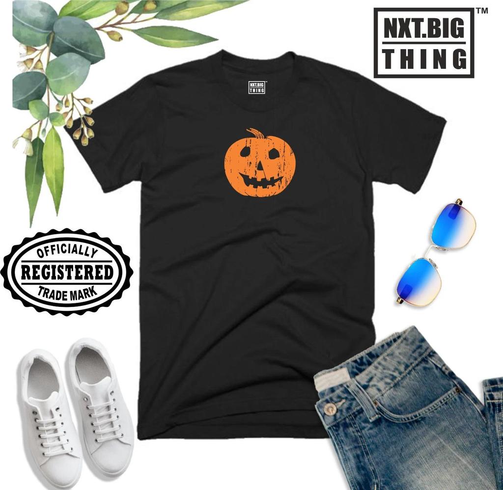 Halloween Pumpkin T Shirt Ghost Witch Trick or Treat Scary Horror Gift Men Top