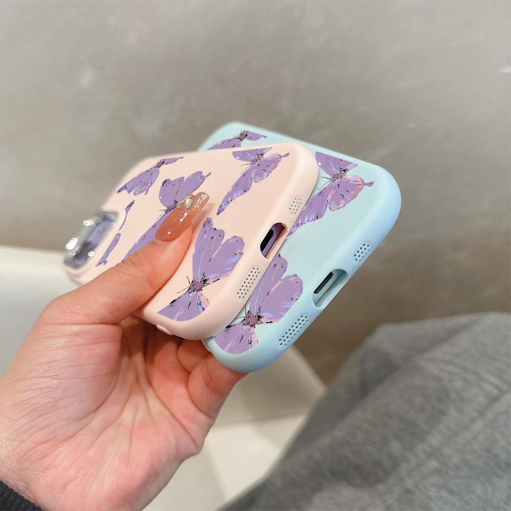 For OPPO A16 A38 A57 A58 A74 A78 A98 Reno8T Reno13F Realme C25S C53 C65 Tegneserie Svart Katt Sølvkant Mykt Flytende Silikon Beskyttelsesdeksel