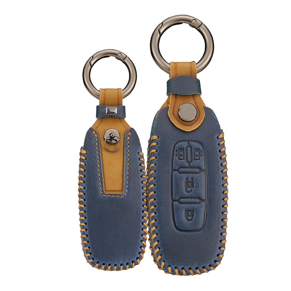 

[TECART] Чехол для ключа Nissan, Чехол для ключа, Чехол для смарт-ключа, Ключница, Сумка для ключей, синий