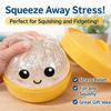 Rainbow Color Steamed Bun Squishy Toy Cute & Adorable Design Stress Relief Soft Rebound Portable Simulation Bun Toy Decorations