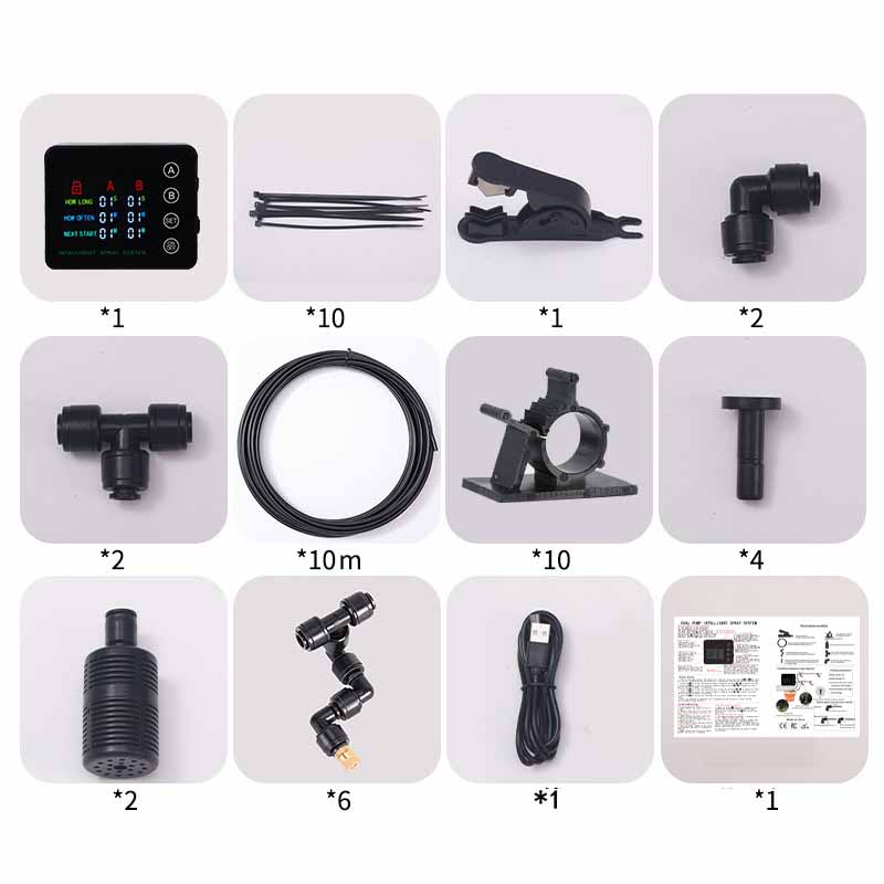 Intelligent Reptile Spray Humidifier Control Automatic Mist Rainforest Timing Spray System Kit Rainforest Irrigation Timer