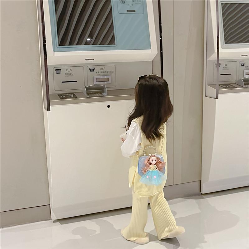 Fashionable Korean Style Mini Pearl Handbag For Kids With Cute Cartoon Design