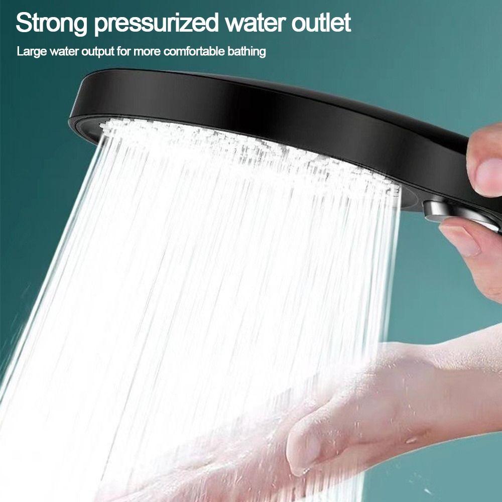 Fashion Large Panel Shower Head High Pressure Handheld Water-saving Sprinkler 3 Modes Adjustable Multi-function Shower Sprayer
