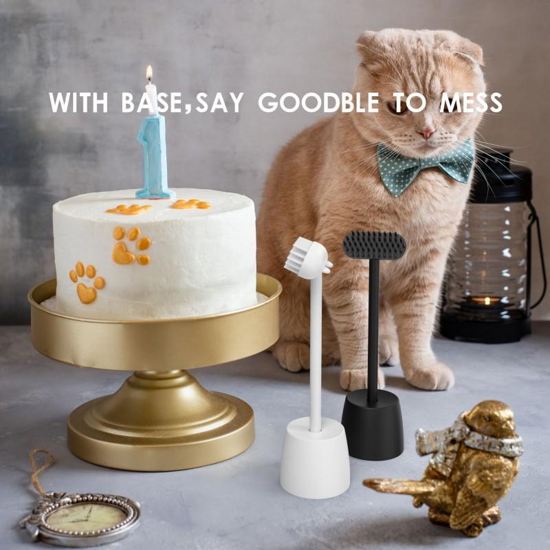 6 Colors Interactive Cat Massager Brush Toys Washable Puppy Cat Comb Remover Floating Hair Grooming Tool Cat Accessories Pet Decoration