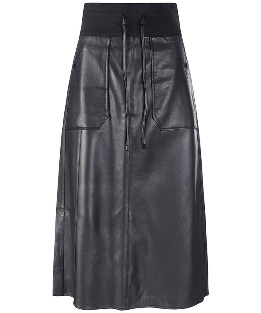 VANAKE Leather Slit Skirt_Vb4Xskmd01Z