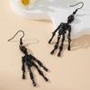 Europäische & Amerikanische Gotische Totenkopf 3D Halloween Ohrringe für Damen
