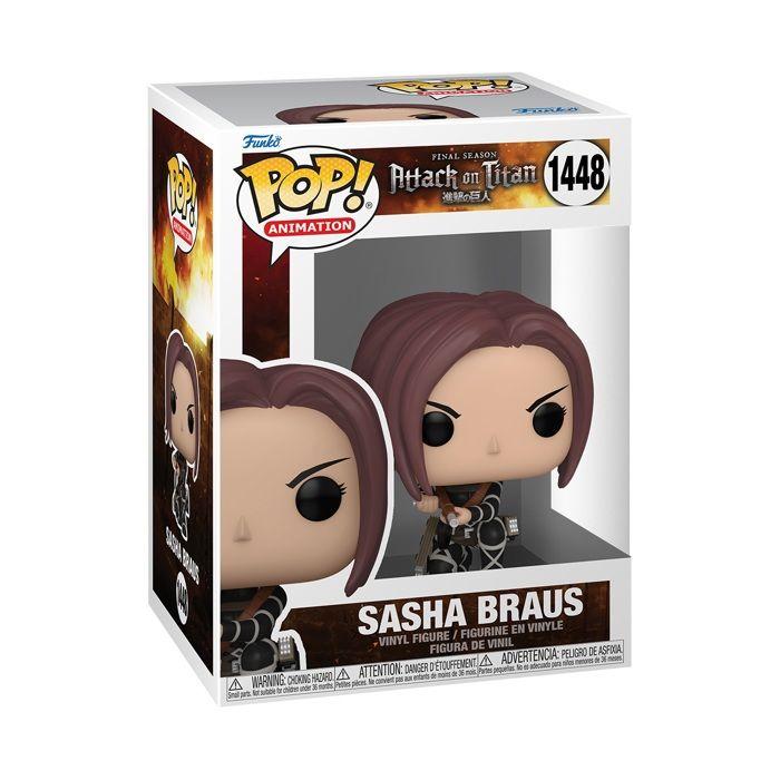 Funko pop! animation: attack on titan final season - sasha braus