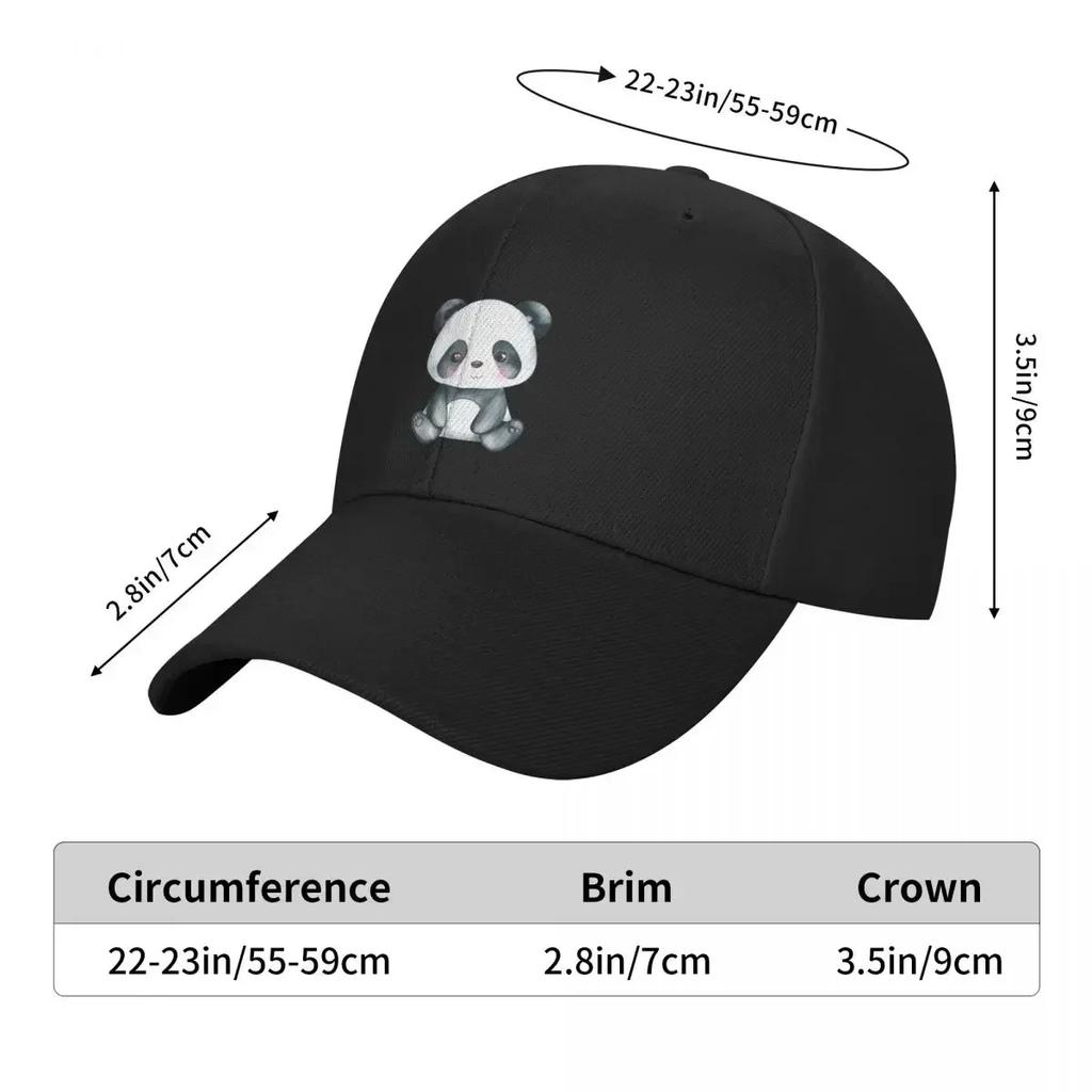 Kawaii Panda Bear Baseball Cap Anime Hat Christmas Hat derby hat Luxury Cap Men Hats Women's