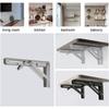Heavy Duty Folding Shelf Brackets, Collapsible Triangular Shelf Bracket for Bench Table Shelf Brackets Wall Shelf Shelf Support