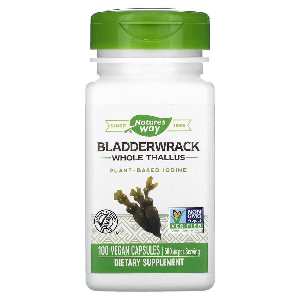 Nature'S Way, Bladderwrack, 580 Mg, 100 Veggie Caps