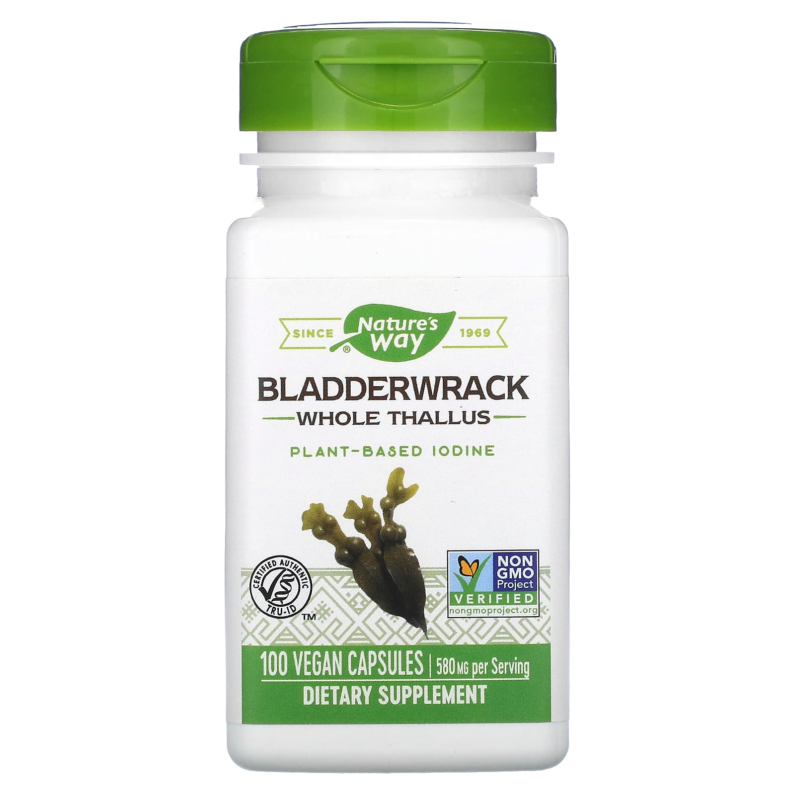 

Nature S Way, Bladderwrack, 580 Mg, 100 Veggie Caps
