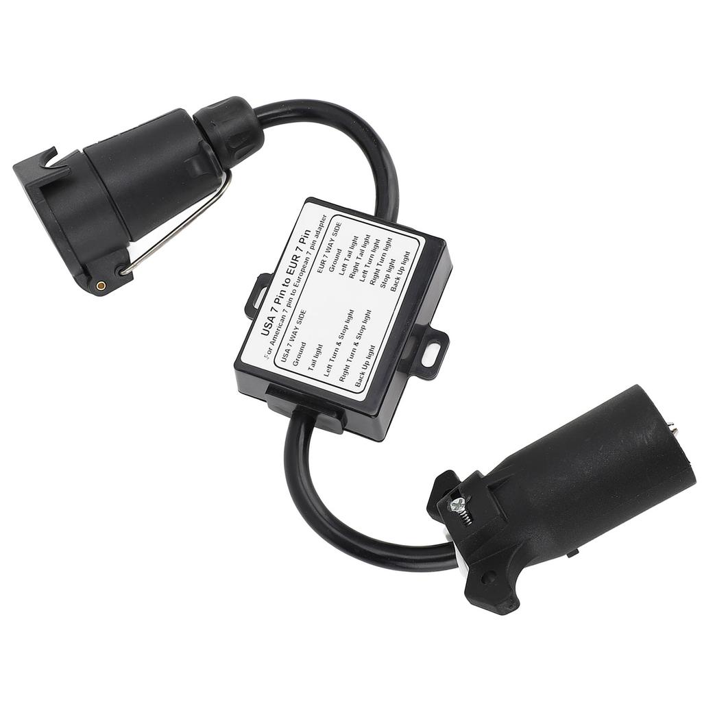 to  Trailer Light Converter 7 Pin  Socket to 7 Pin  with 2 to 3 Wire Converter for RV Caravan Boat 12V