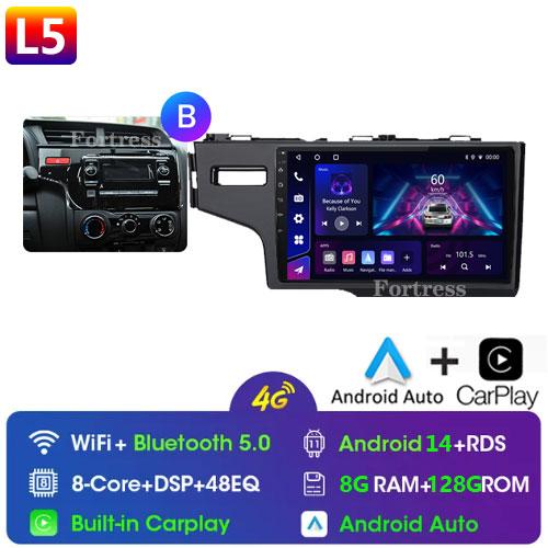 Touch screen For Honda Jazz 3 2015 - 2020 Fit 3 GP GK 2013 - 2020 Car Radio Multimedia Player GPS Navigation 4G Carplay 2Din DTS