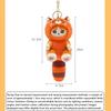 Kawaii Cartoon Plush Pendant Keychain Cross Dressing Raccoon Shark Cat Cosplay Bag Pendant Cute Doll Toy Soft Keyring for Bags