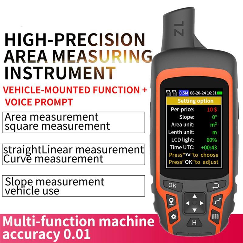A25F-ZL166 GPS Handheld Land Meter High Precision For Ranches, Garden, Farmland Area Measurement GPS Land Surveying Equipment