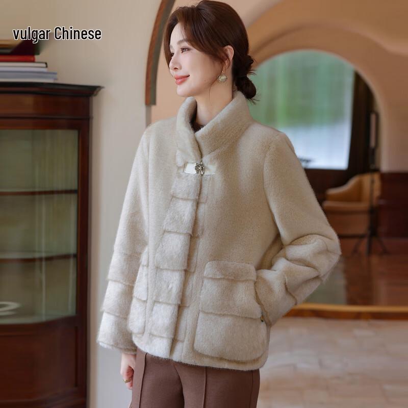 Ronghua Mama Age-Reducing Winter Mink Velvet Short Fur Coat