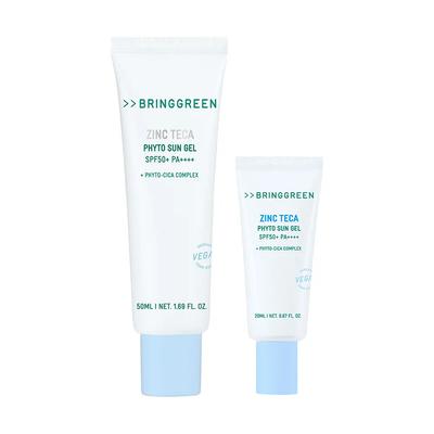 BRING GREEN Gel Solar Fito de Zinc Teca SPF50+ PA++++ Set (50ml + 20ml)