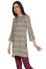 Moomaya Printed Side Slit Short Kurta Tunic For Women Summer Wear Ladies