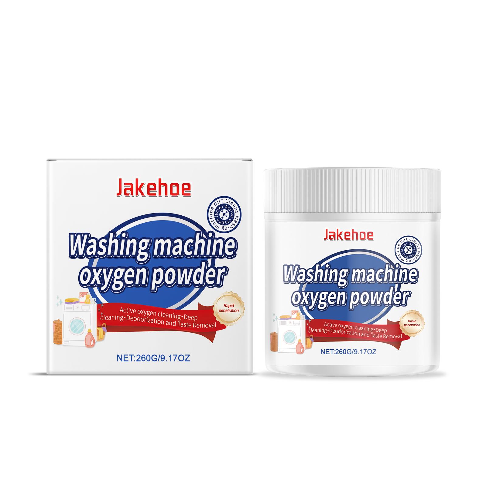 

Jakehoe Washing machine cleaning powder Washing machine dirt and scale remover, specialized cleaning for household pulsator and drum slots 260g