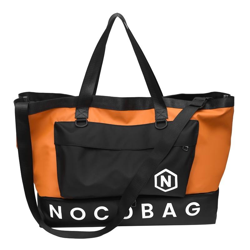 

Контрастная цветная строчка сумка для хранения для занятий спортом на открытом воздухе, водонепроницаемая сумка через плечо, сумка для багажа оранжевый