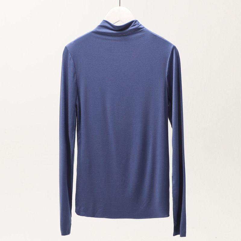 Stylish Women's Summer Polo Top With High Neck And Long Sleeves In Fashionable Design