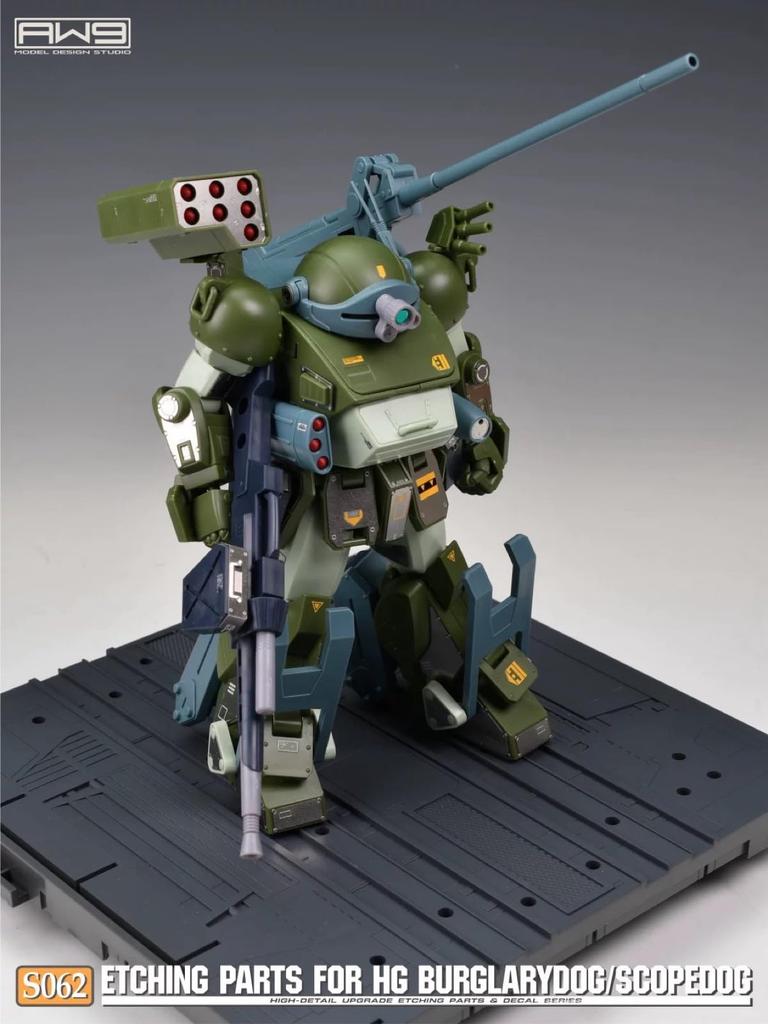HG Armored Trooper Votoms Scope Dog/Burglary Dog Custom Detail Up High-Quality Metal Parts with Water-Transfer Decals