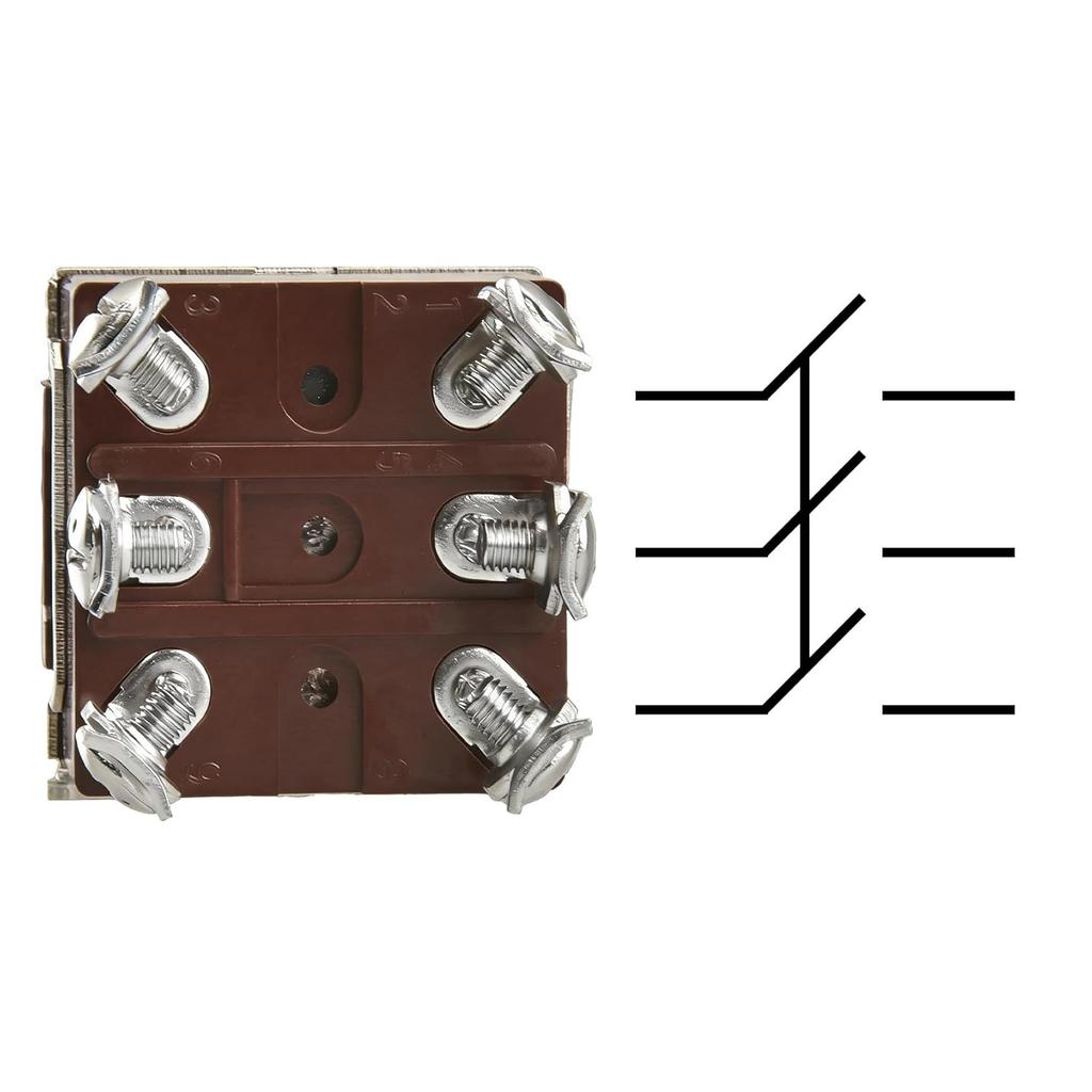 Heschen Metal Toggle Switch, KN3C-301, 3PST, Maintained, ON/Off 2 Position, 15A 250VAC, 10A 380VAC, CE