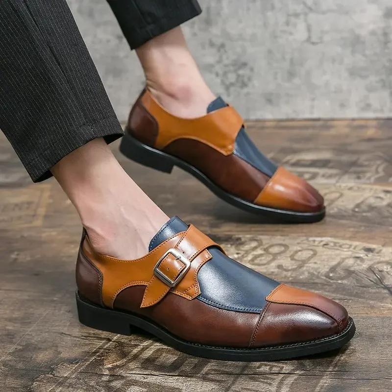 Fashion Flat Pointed Toe Man Casual Shoe Height Increasing Leather Shoes for Men Legitimate On Sale Footwear Offer Classic Original Pu