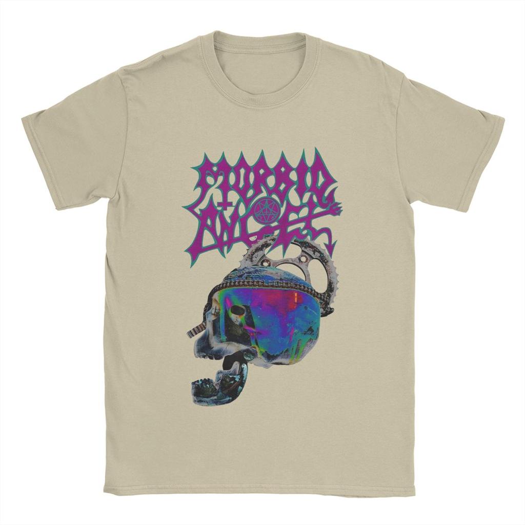 Morbid Angel T-Shirt for Men Band Leisure Cotton Tee Shirt Crewneck Short Sleeve T Shirt Plus Size Clothing